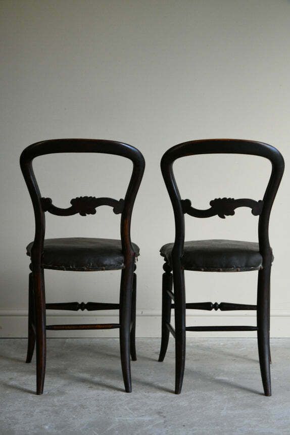 photo furniture Pair Antique Victorian Occasional Chairs