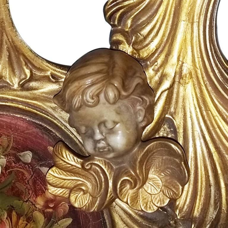 Early 20th Century Ceramic Italian Baroque Wall Console From Villa Venetian photo Art