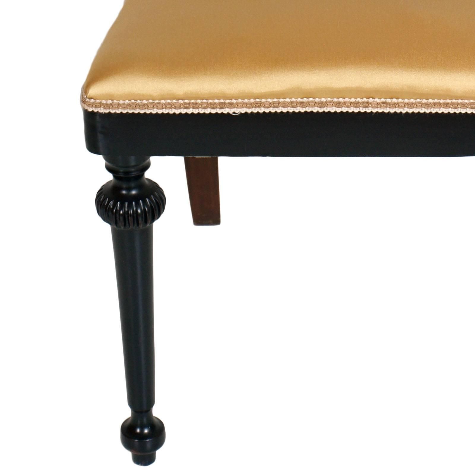 Pair Of French Art Nouveau Side Chairs In Mahogany Wax Polished photo Furniture
