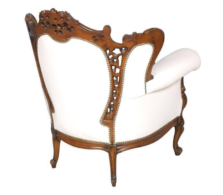 Early 20th C. Venetian Rococo Baroque Capitonné Sofa With A Pair Of Armchair photo 13640.0