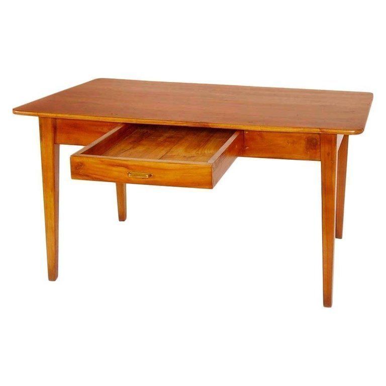 Italian Desk With Drawer Directoire All Cherrywood Restored And Wax Polished photo furniture