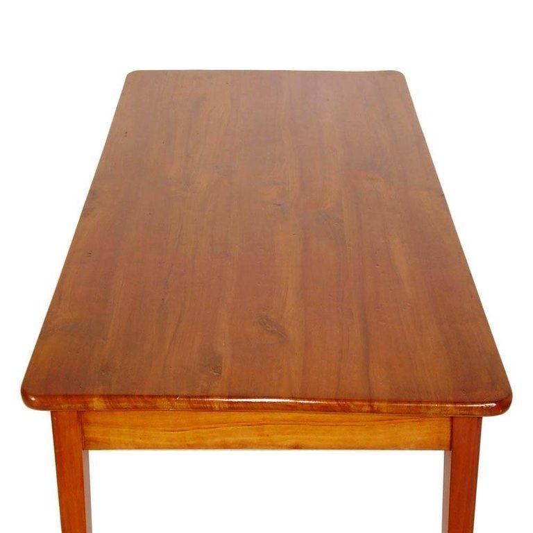 Italian Desk With Drawer Directoire All Cherrywood Restored And Wax Polished photo 3318.24