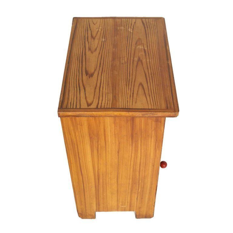 Art Deco Period Country Tyrol Pair Of Nightstand Decorated Finished To Wax photo for sale