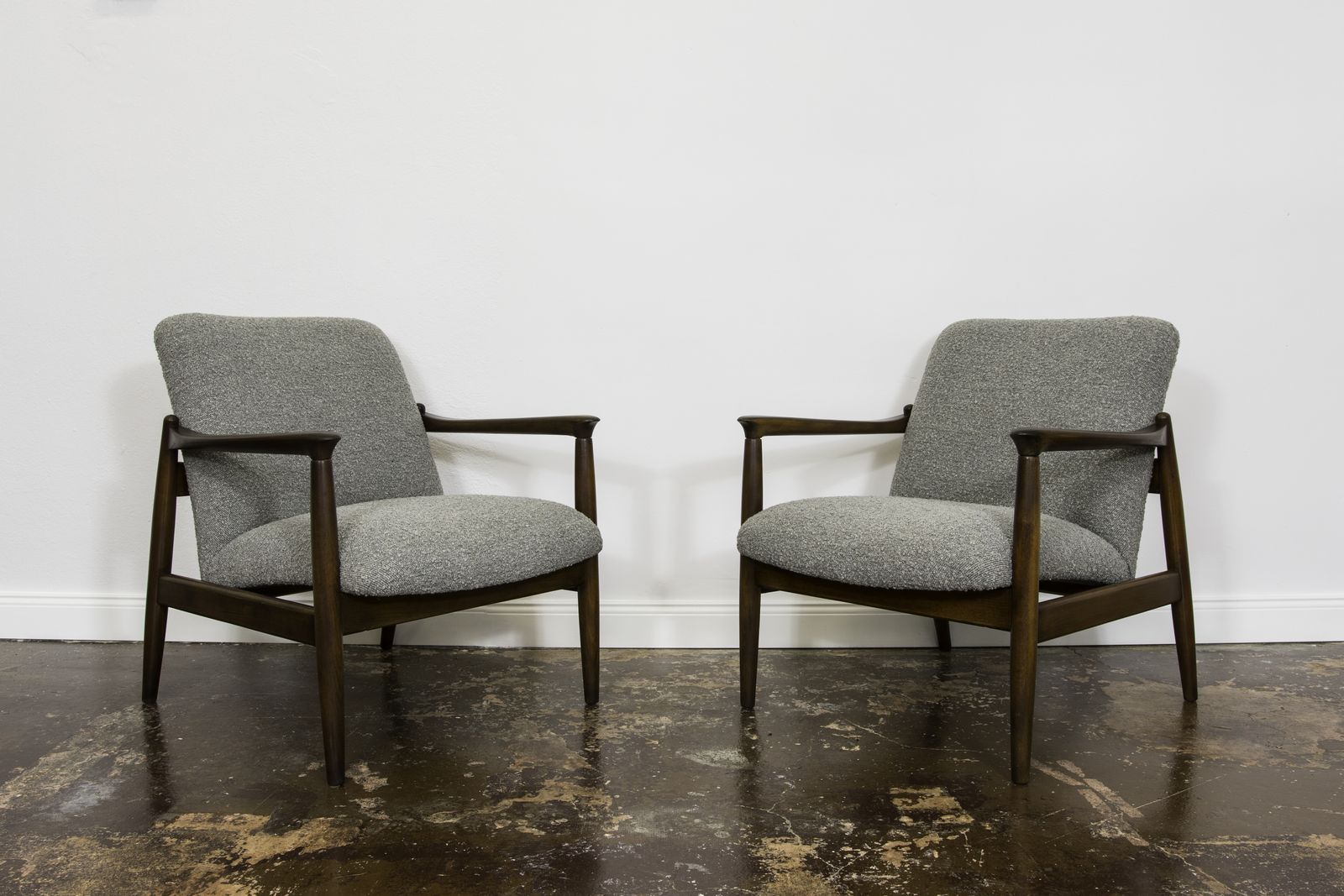 1600.0 Pair Of Mid Century Restored Armchairs, Customizable, 1960s photo