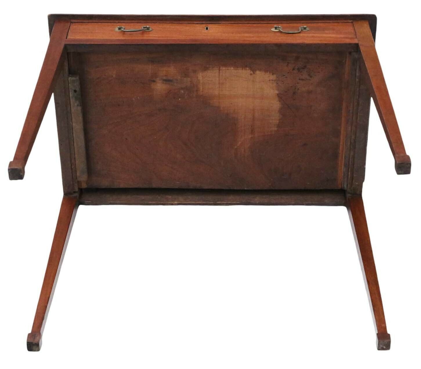 Antique Fine Quality Georgian Mahogany Writing Dressing Table 19th Century Desk Side photo buy