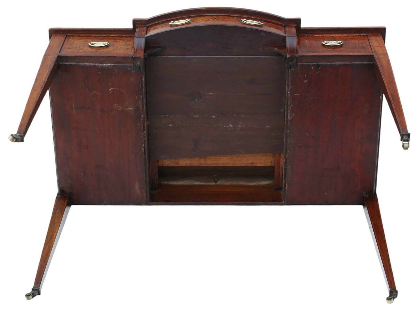 photo furniture Antique Fine Quality Inlaid Mahogany Writing Dressing Table 19th Century Desk Side