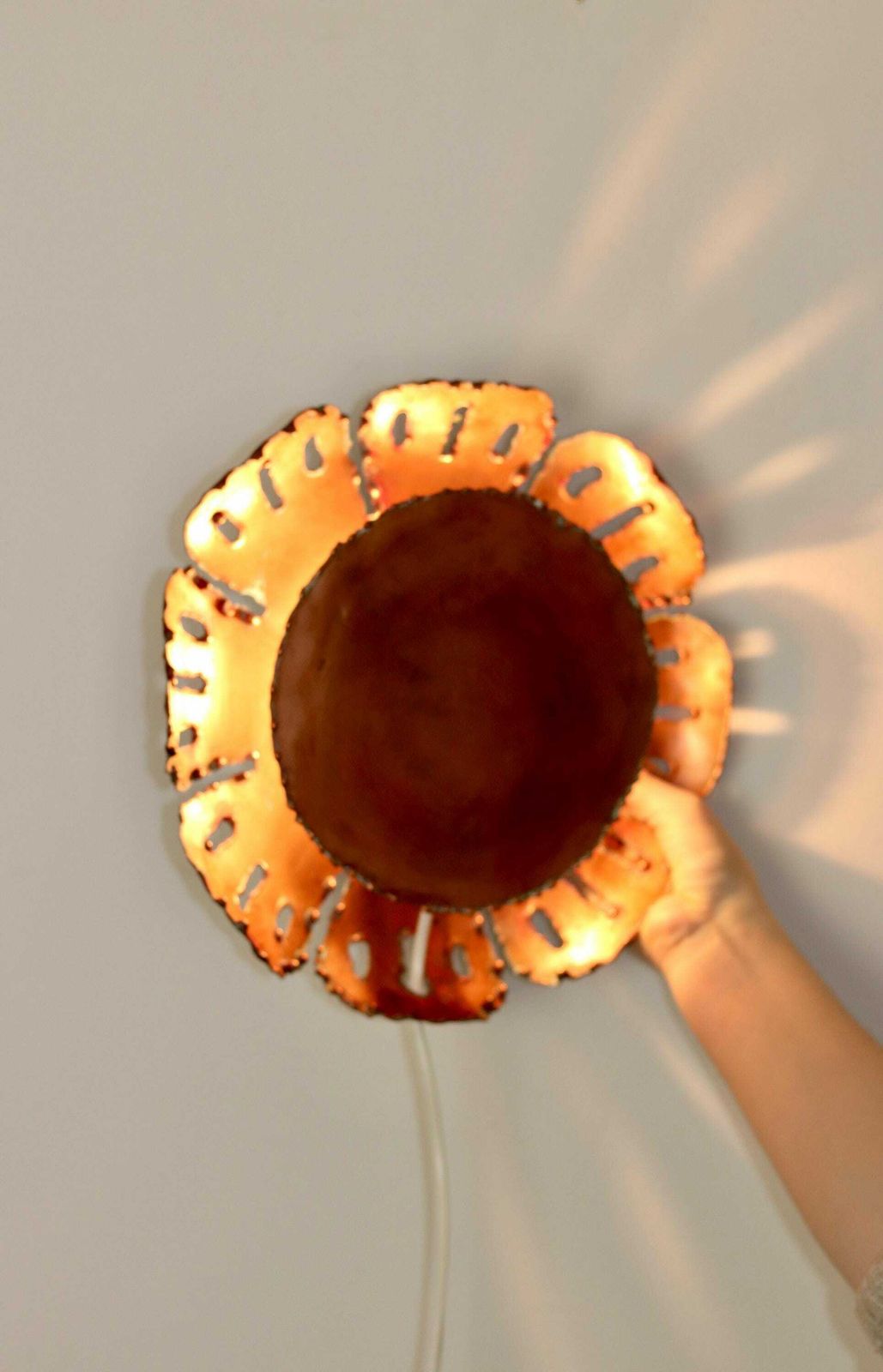 Svend Aage Holm Sørensen Copper Flower Lamp photo vinterior