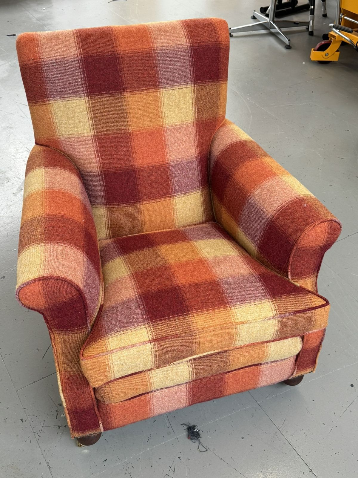 Traditional Gentlemans Club Chair In Laura Ashley Keswick photo for sale