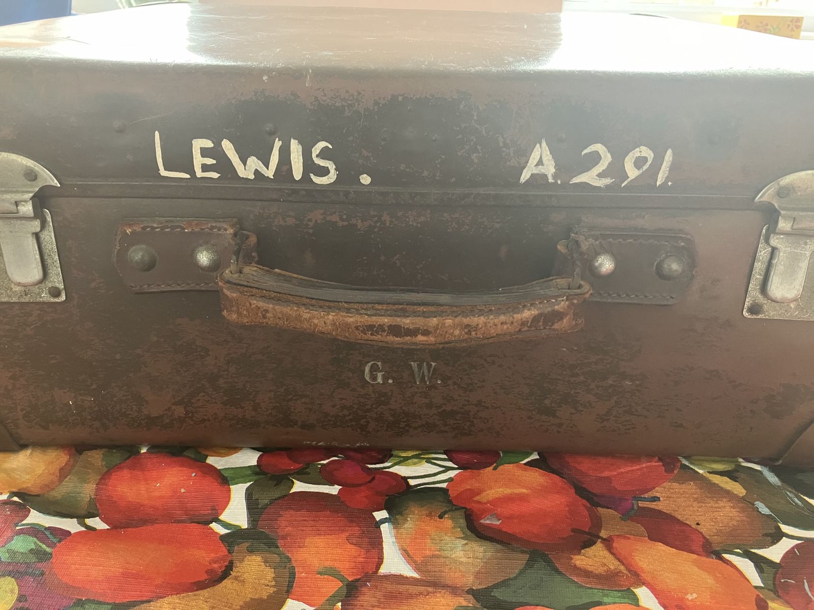 Large Vintage Suitcase photo Furniture
