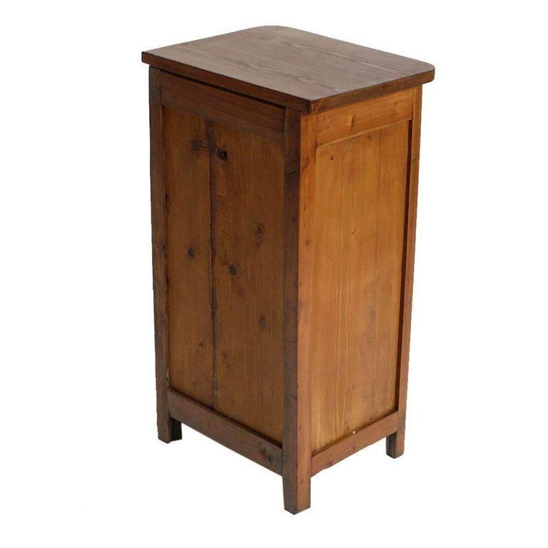 Early 20th Century Tyrol Country Nightstand In Walnut, Restored, Polished To Wax photo Furniture
