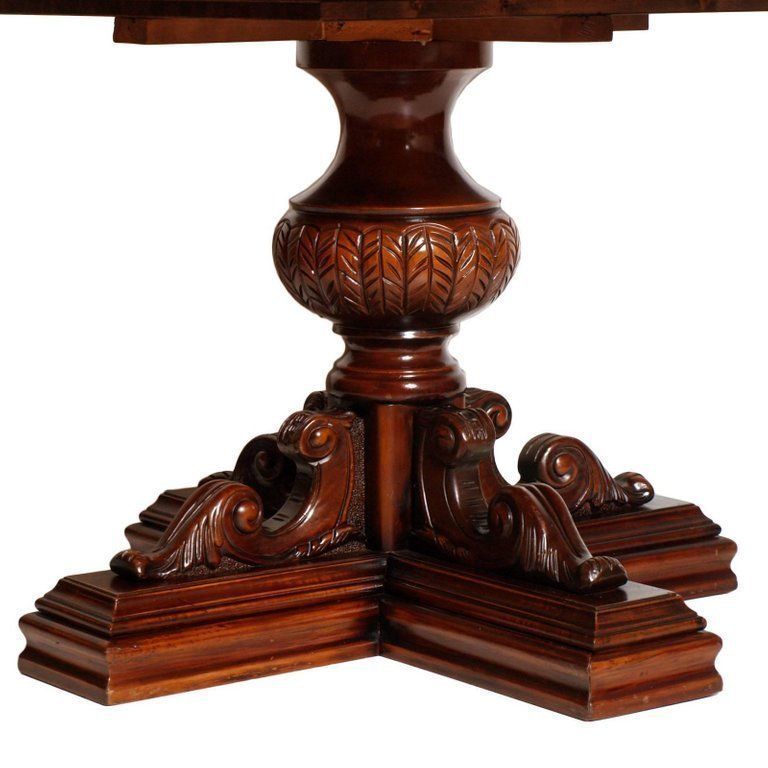 1930s Tuscany Renaissance Dining Room Set, By Michele Bonciani Cascina, Wax Polished photo Furniture