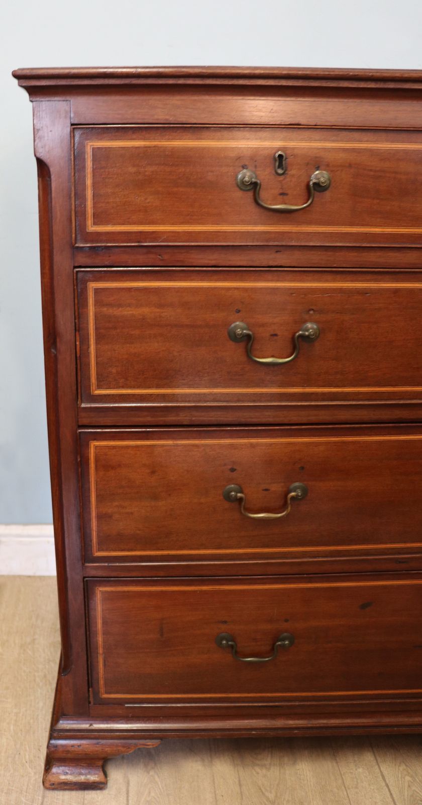 photo for sale A Lovely Georgian Revival Mahogany Chest Of Drawers.