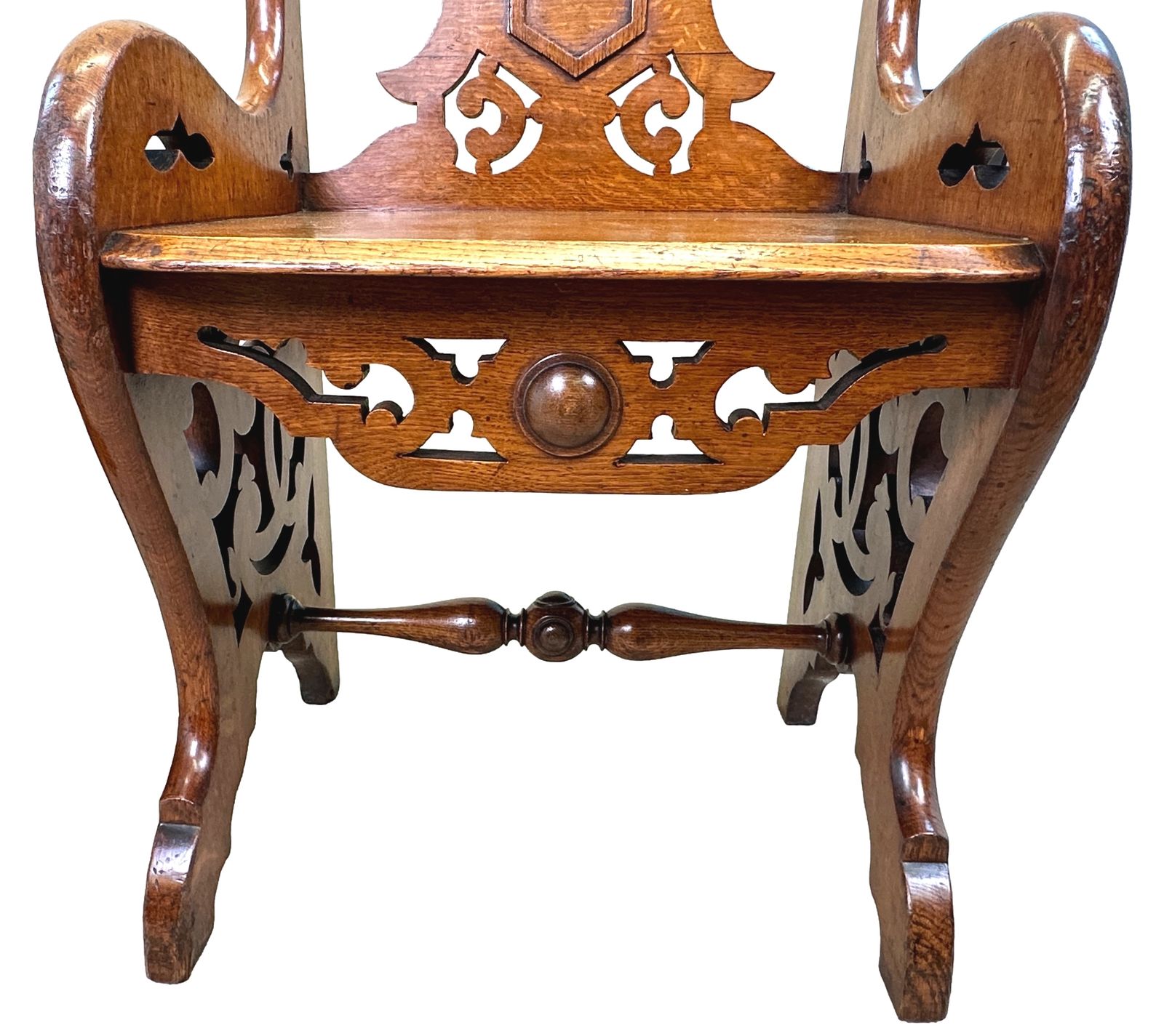 Pair Of 19th Century Oak Hall Seats (England, Circa 1880) photo furniture