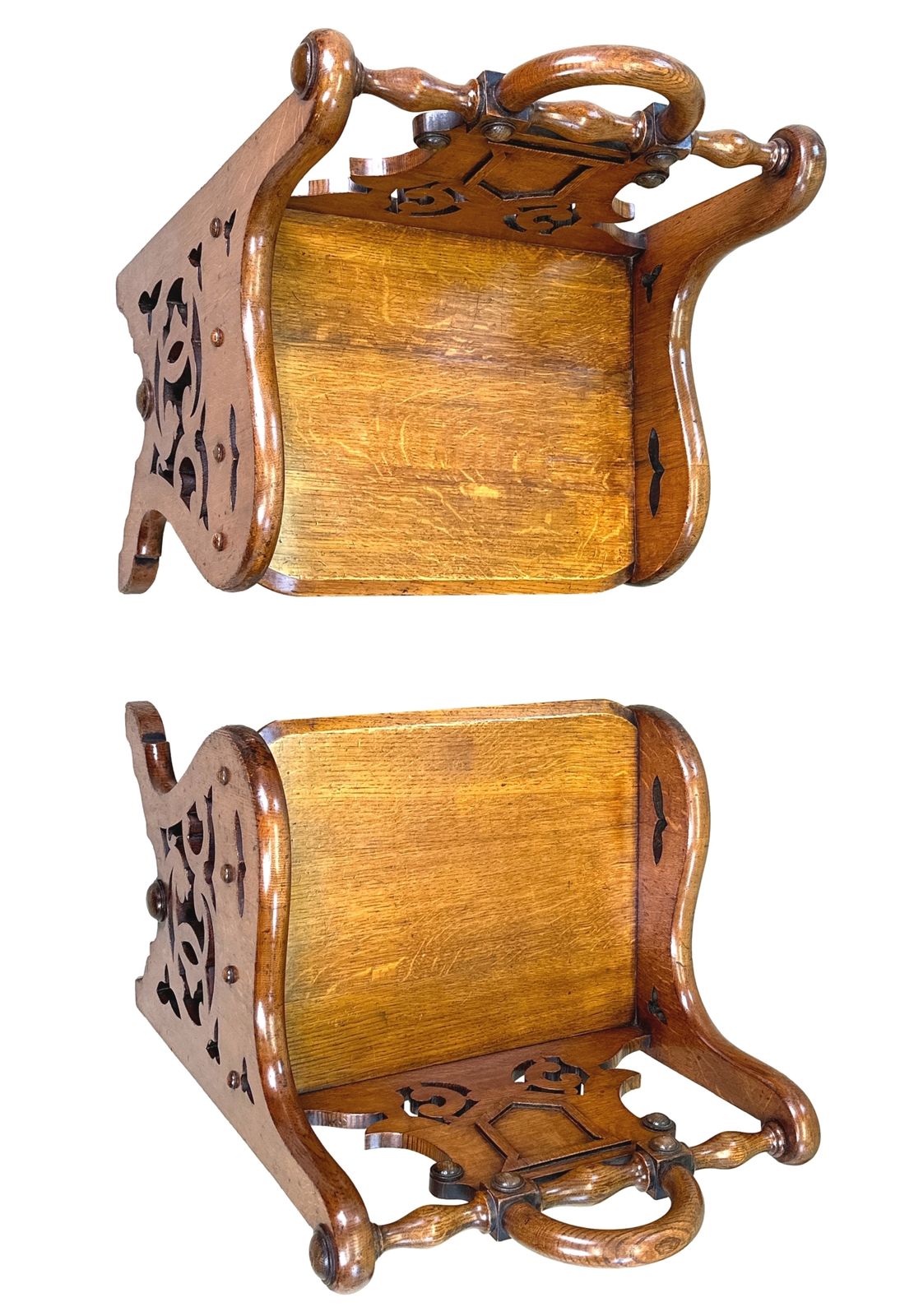 Furniture Pair Of 19th Century Oak Hall Seats (England, Circa 1880) photo