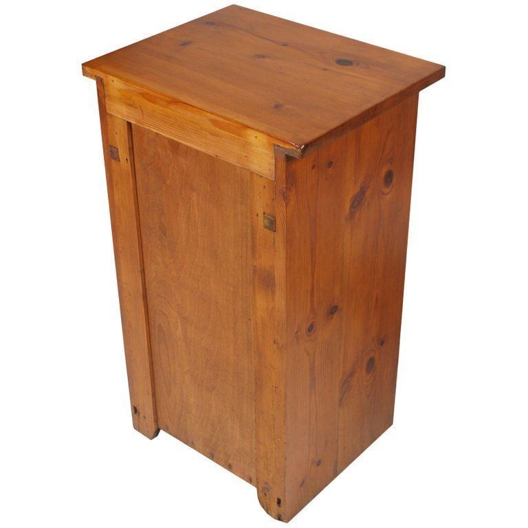 Late 19th Century Art Nouveau Country Nightstand Cabinet Restored Wax Polished photo buy