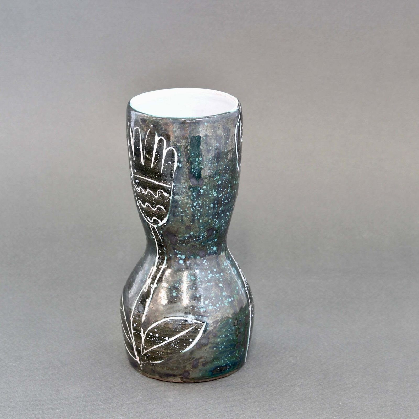 French Mid Century Ceramic Vase By Atelier Du Grand Chêne (Circa 1950s)   Small photo for sale