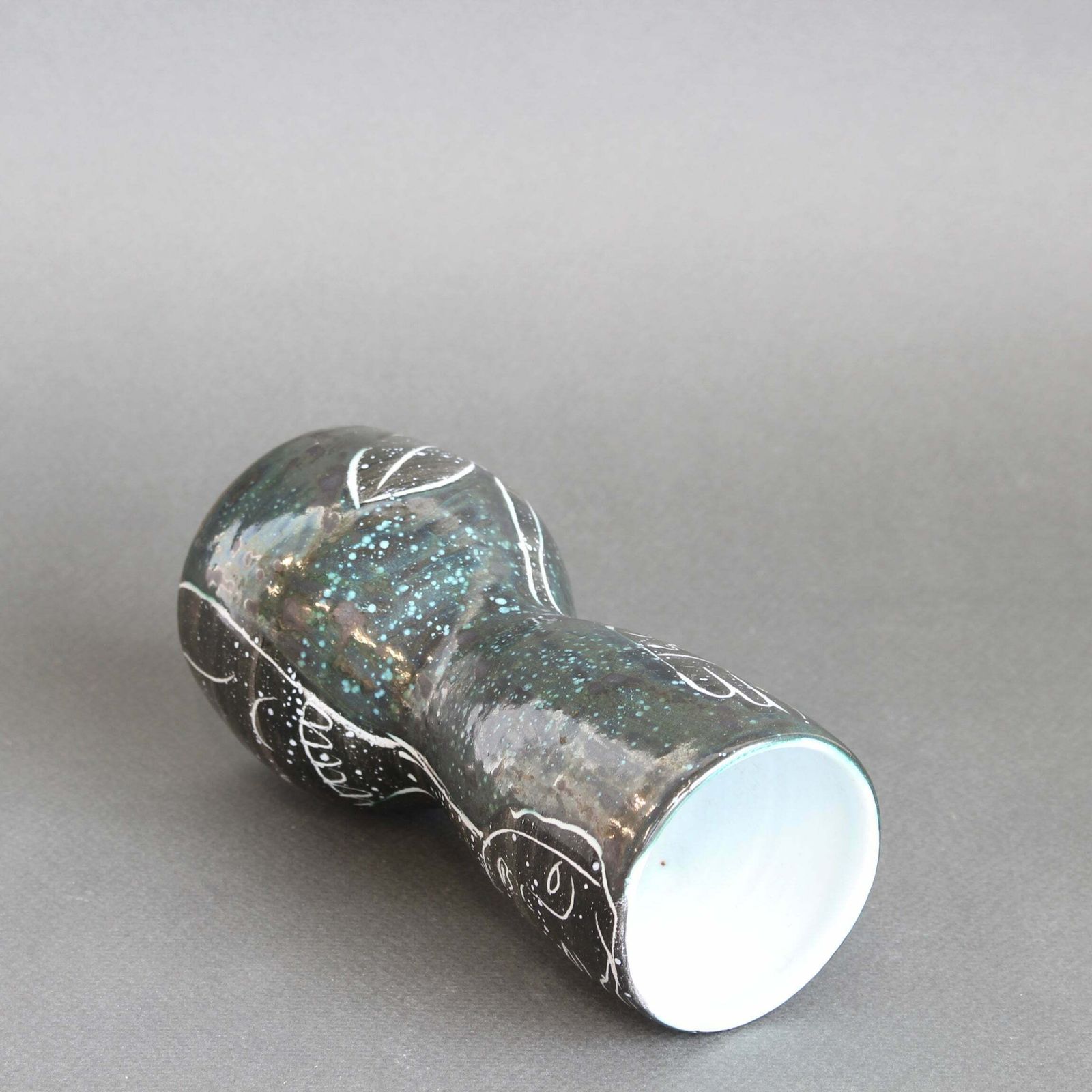 French Mid Century Ceramic Vase By Atelier Du Grand Chêne (Circa 1950s)   Small photo buy