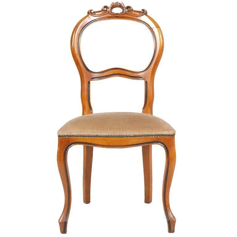 Baroque Ferrarese Period Art Deco Dining Table With Six Louis Philippe Chairs photo furniture