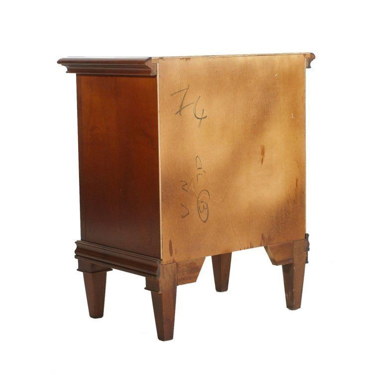 Mid 20th Century Directoire Nightstand In Walnut, Restored And Polished To Wax photo Furniture