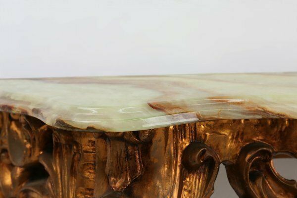 photo vinterior 20th Century Louis XV Style Console With Marble Top, France, 1970s