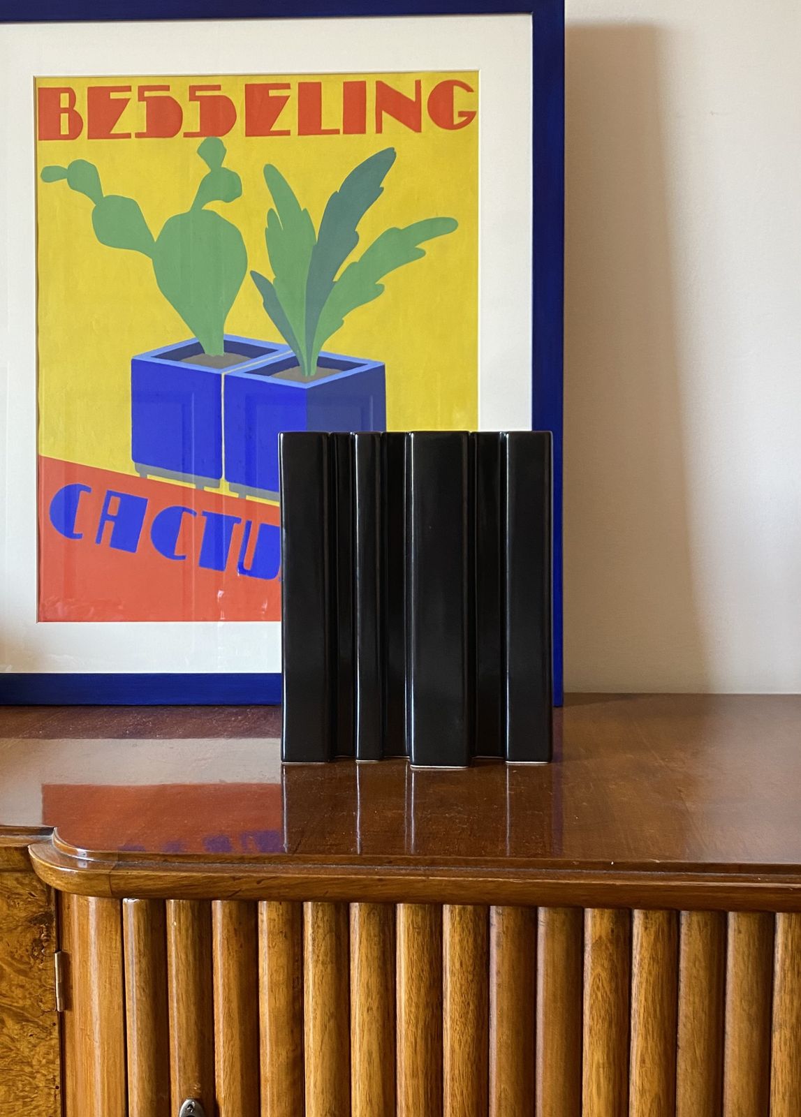 Home Decor Angelo Mangiarotti, Space Age Brown Ceramic Vase, Fratelli Brambilla Italy Ca. 1968 photo