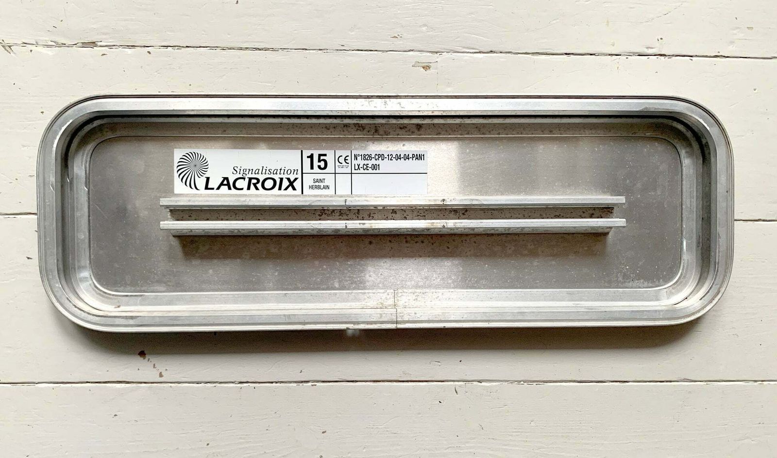 Genuine French Street Sign; 'St Germain De Tallevede La Fauveliere Rondel' photo vinterior