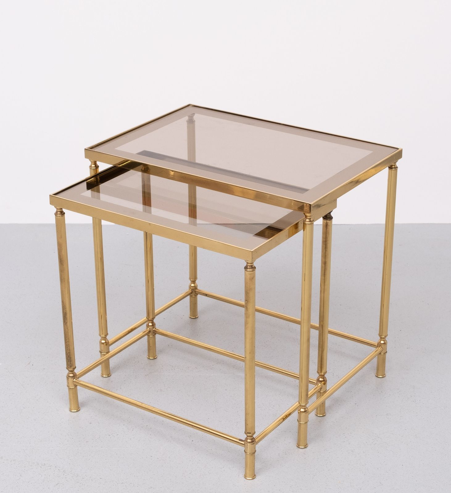 photo for sale Brass Side Tables Hollywood Recency 1970s France