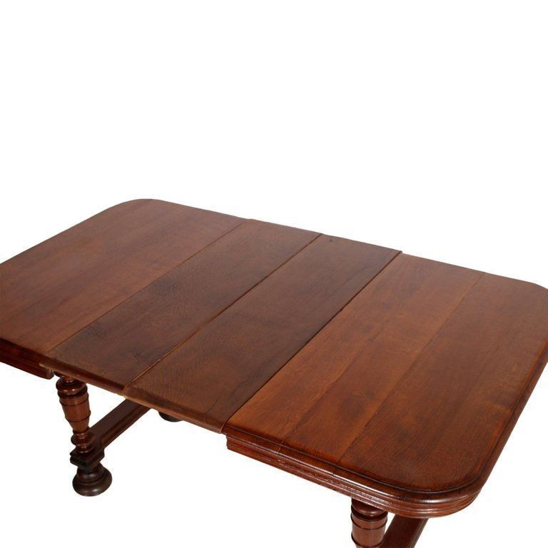19th Century France Provencal Extendable Table Solid Oak, Restored, Wax Polished photo vintage