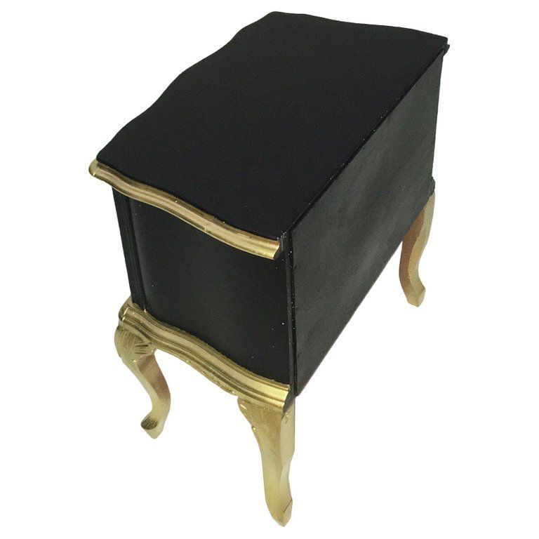 Pair Of Venetian Baroque Nighstands, Hand Carved Walnut, Veneered Walnut photo 2974.76