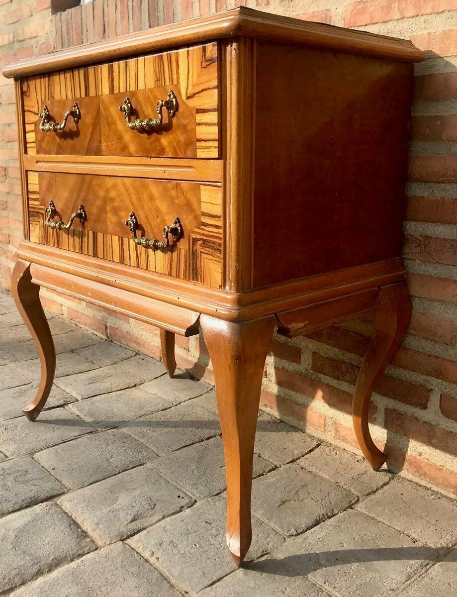 Mid Century French Nightstands, Set Of 2 photo vintage