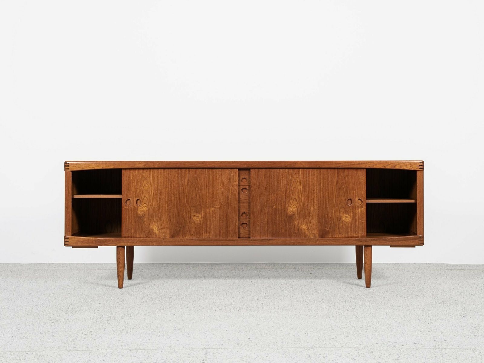 Midcentury Danish Sideboard In Teak By Hw Klein For Bramin 1960s   With The 3 Stripes photo furniture