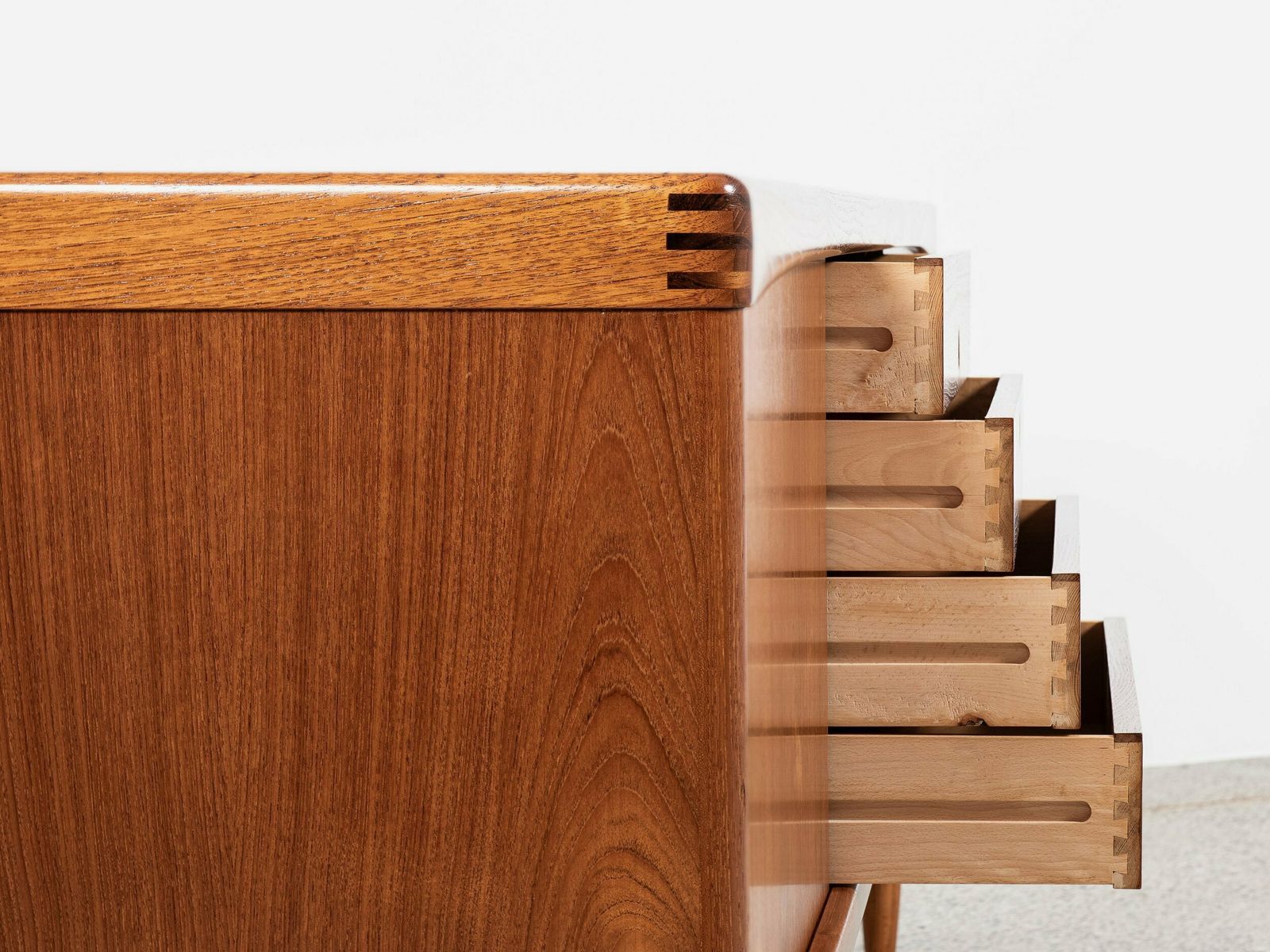 Midcentury Danish Sideboard In Teak By Hw Klein For Bramin 1960s   With The 3 Stripes photo 4512.0