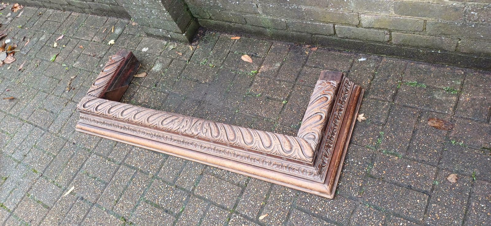 Glorious Victorian Carved Oak Fender Fireplace Hearth. photo for sale