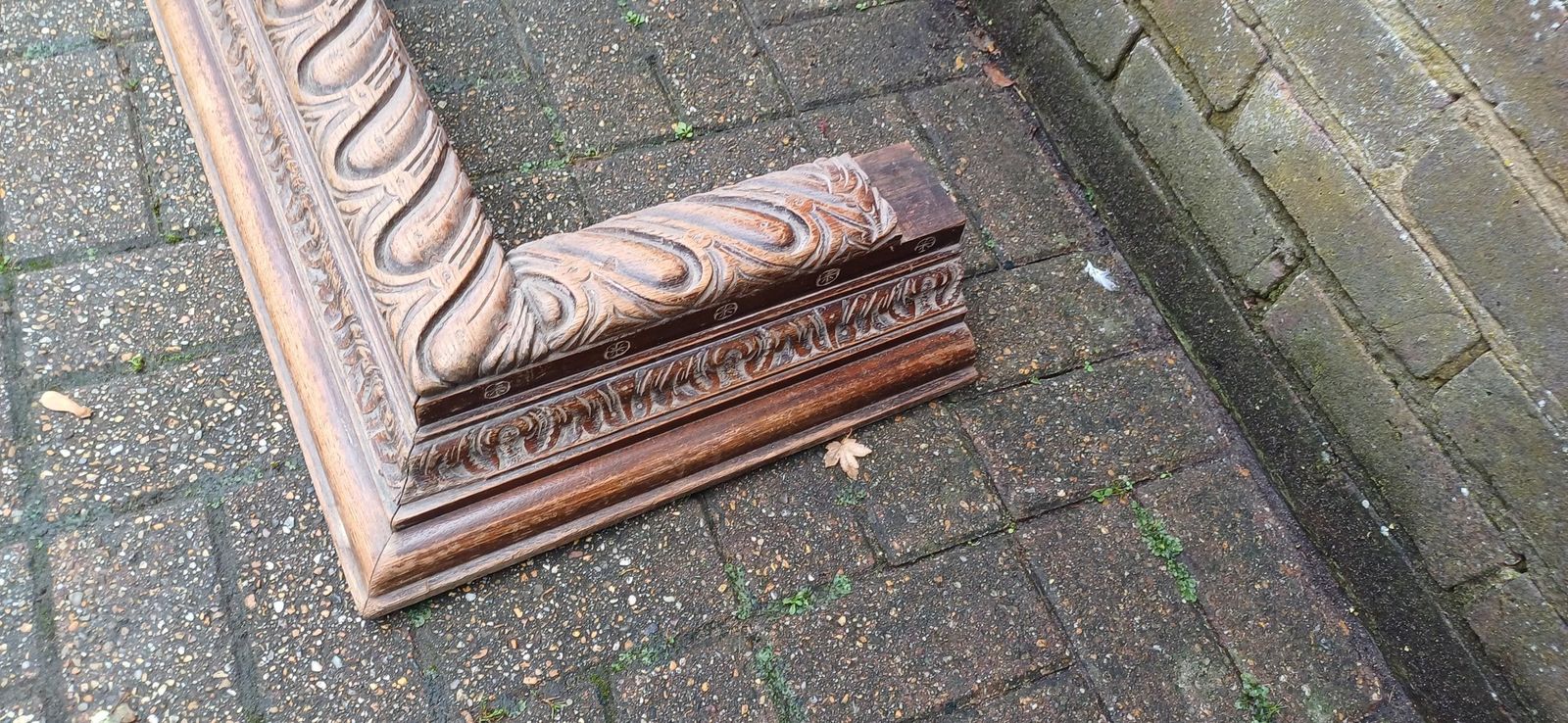 Glorious Victorian Carved Oak Fender Fireplace Hearth. photo Home Fixtures