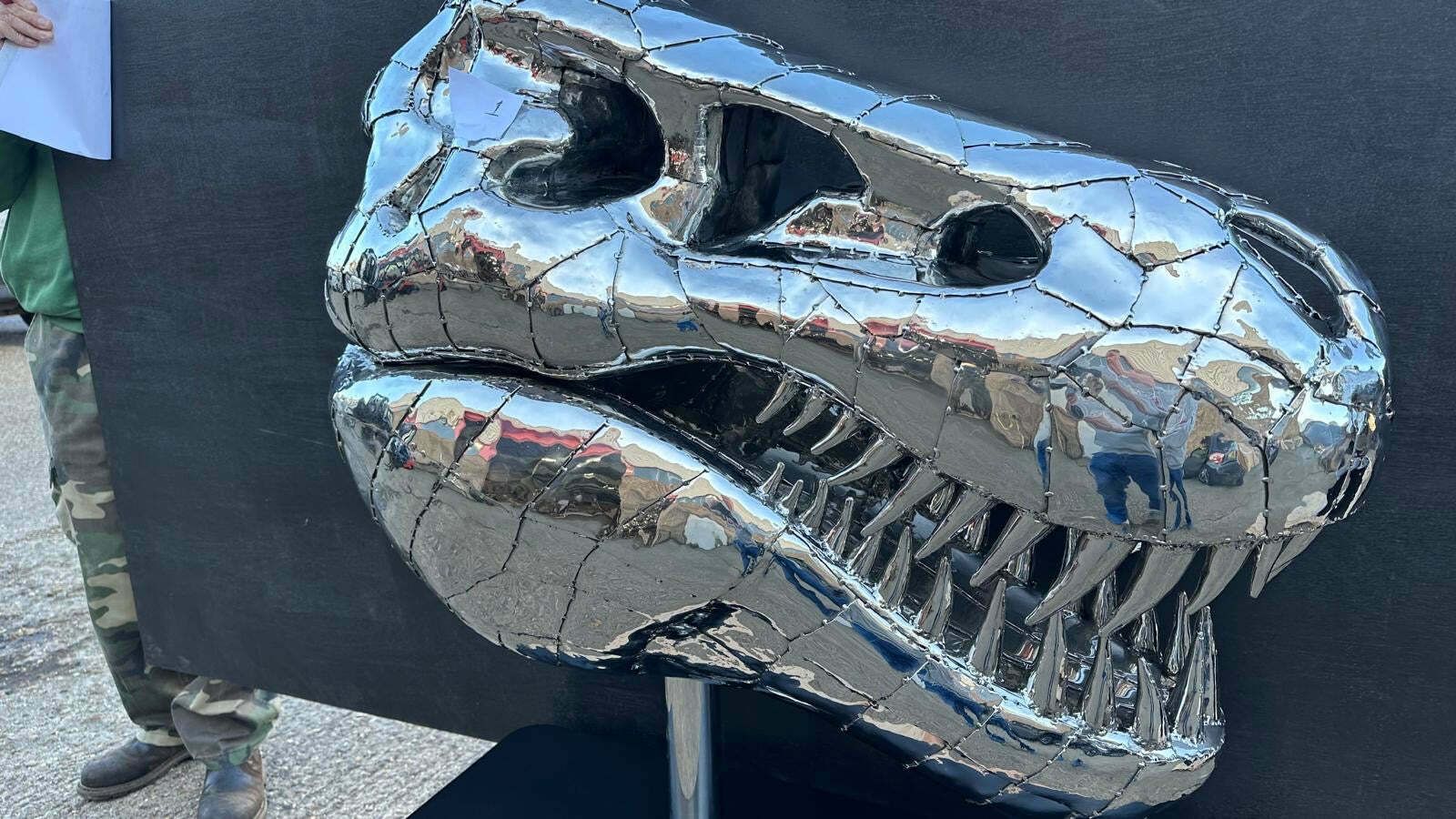 photo furniture “Art Paris” Sculpture, One Of A Kind, T Rex Skull