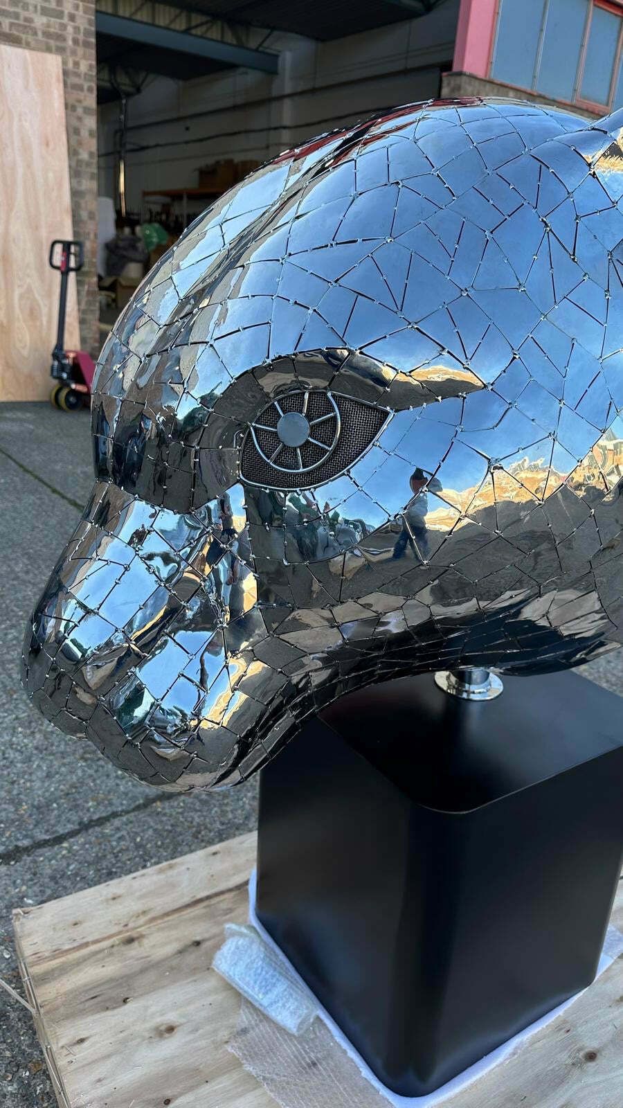 “Art Paris” One Of A Kind, Panther Head Sculpture photo 20995.0