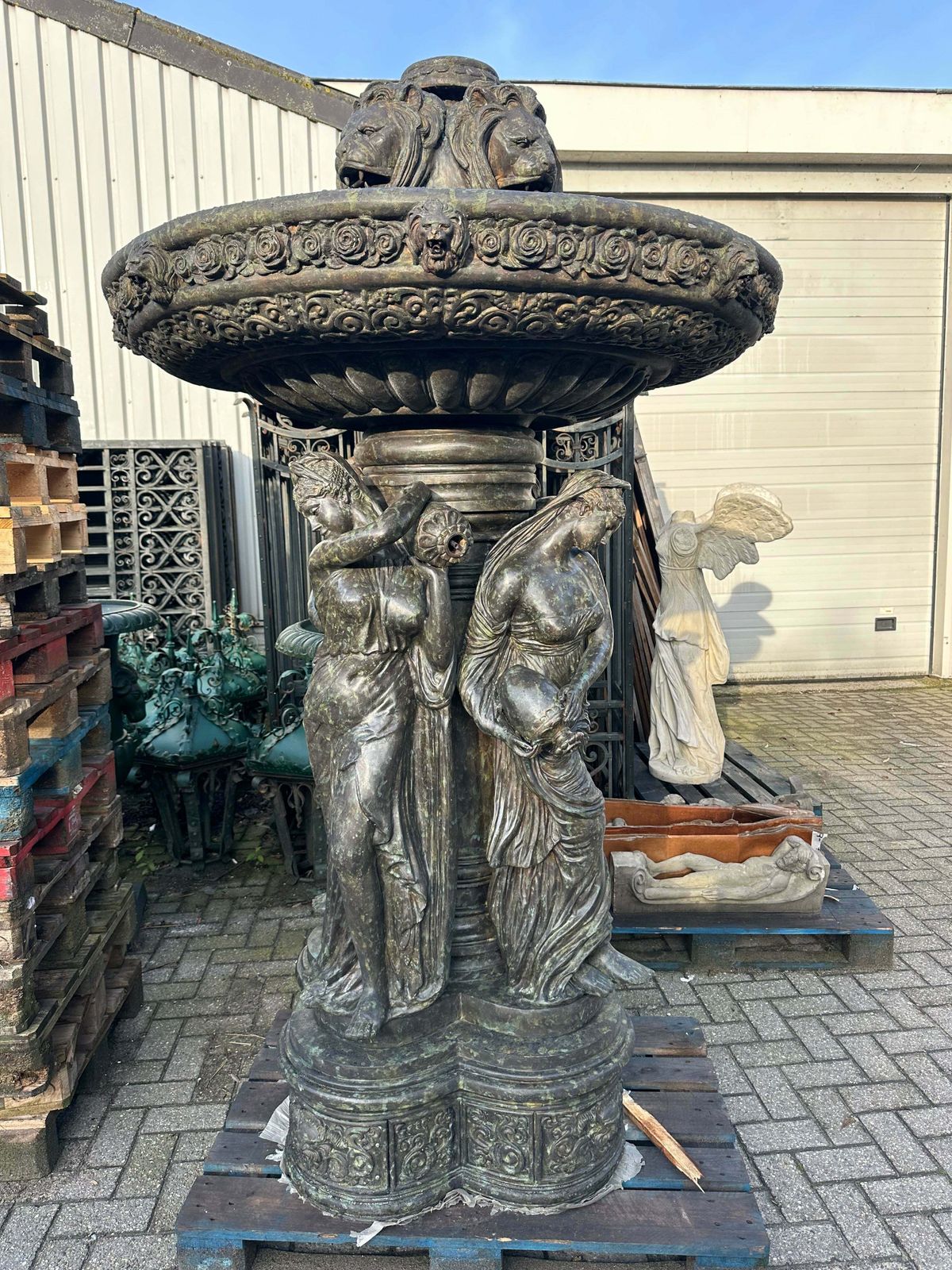 7.5ft Tall, Beautiful Bronze Fountain From Bordeaux photo furniture