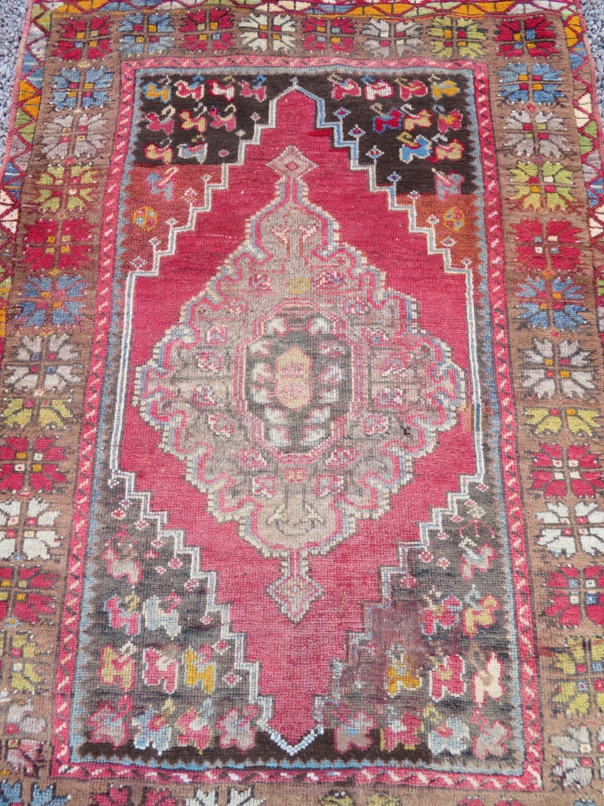Antique Turkish Mujur Mudjur Rug. Kirsehir Province. Central Anatolia. Late 19th Century. photo buy