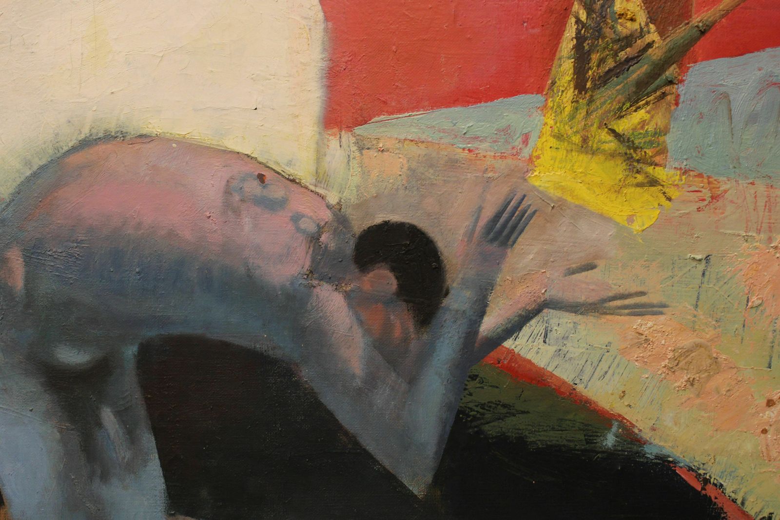 Victor Karnauh (1950 2012, Ukrainian, Latvian).  A Game. Oil On Canvas, 150x150 Cm photo furniture