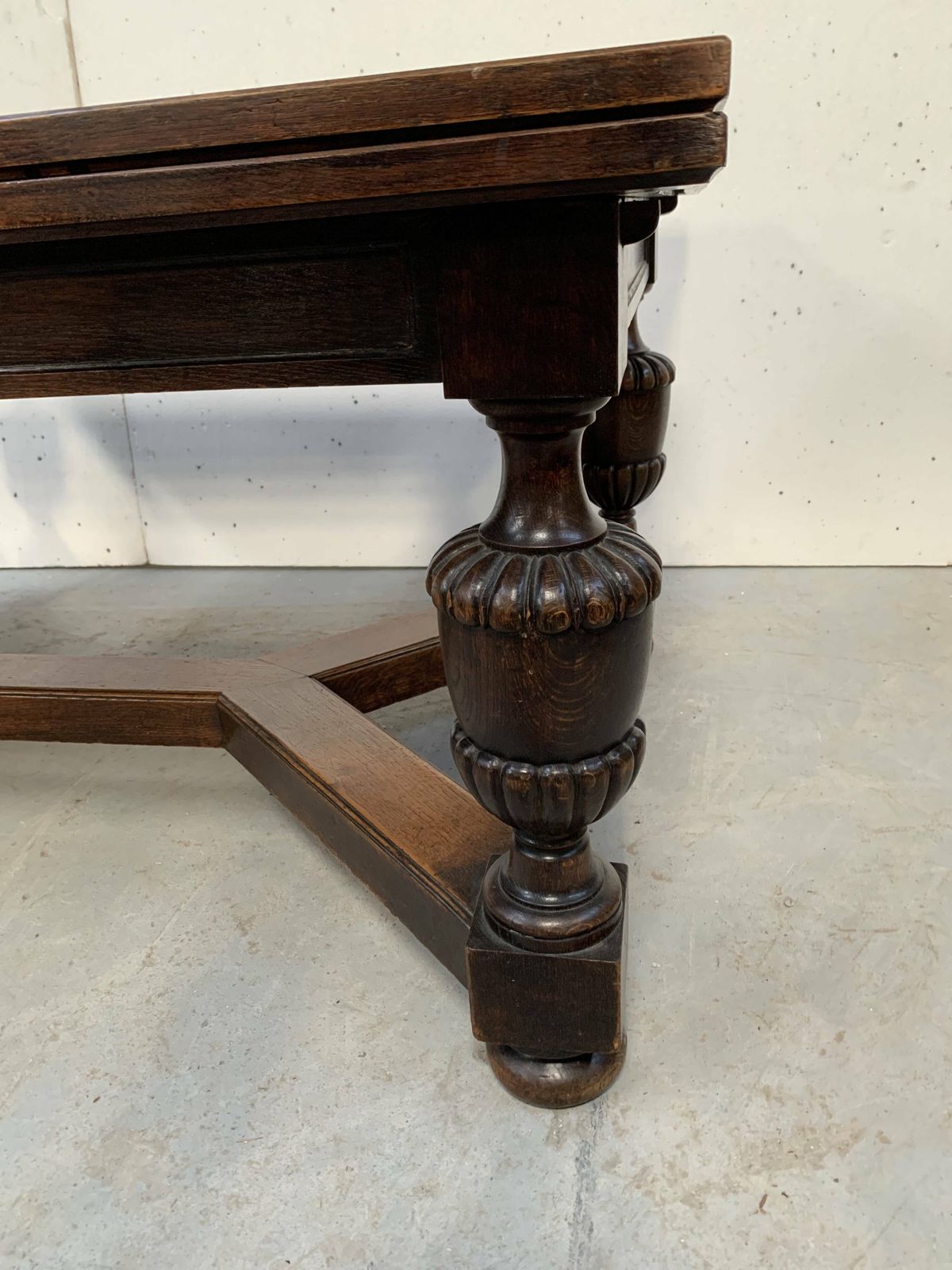 Renaissance Style Table In Oak, 20th Century photo buy