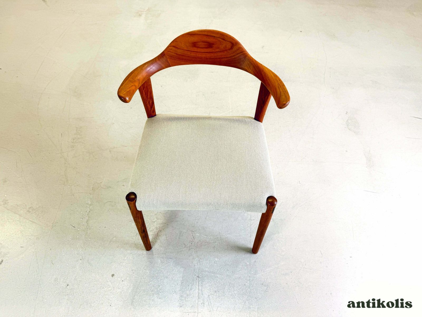Mid Century Bullhorn Chair Randers Møbelfabrik Harry østergaard Teak photo vinterior