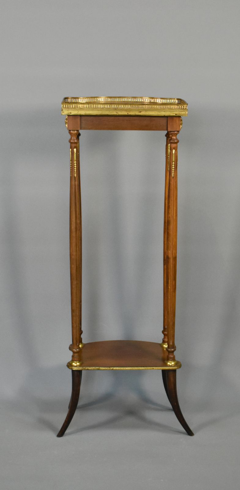 photo buy Tall French Marble Sellette Stand Louis XVI Style