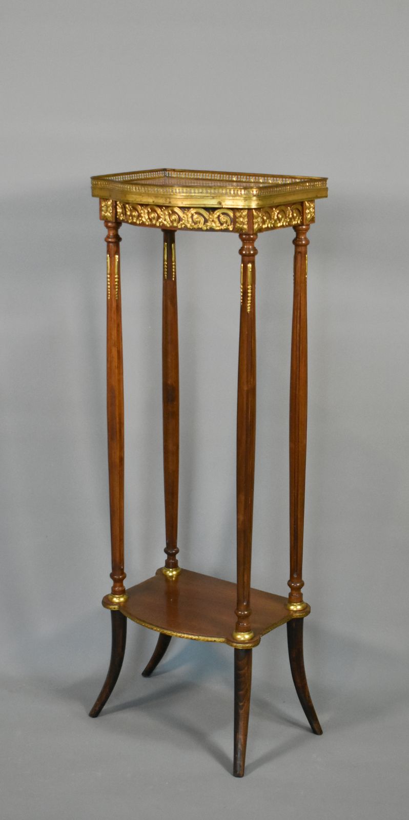 Tall French Marble Sellette Stand Louis XVI Style photo buy