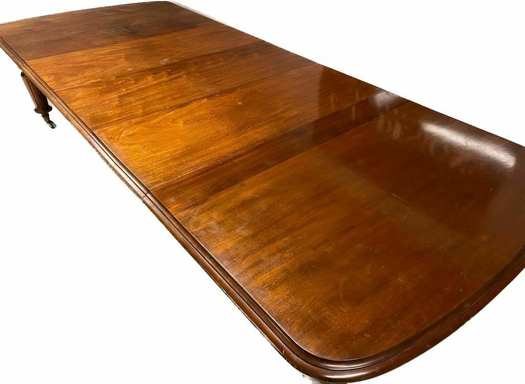 10.2ft Antique Victorian 1837 1901 Cuban Mahogany Dining Table photo for sale