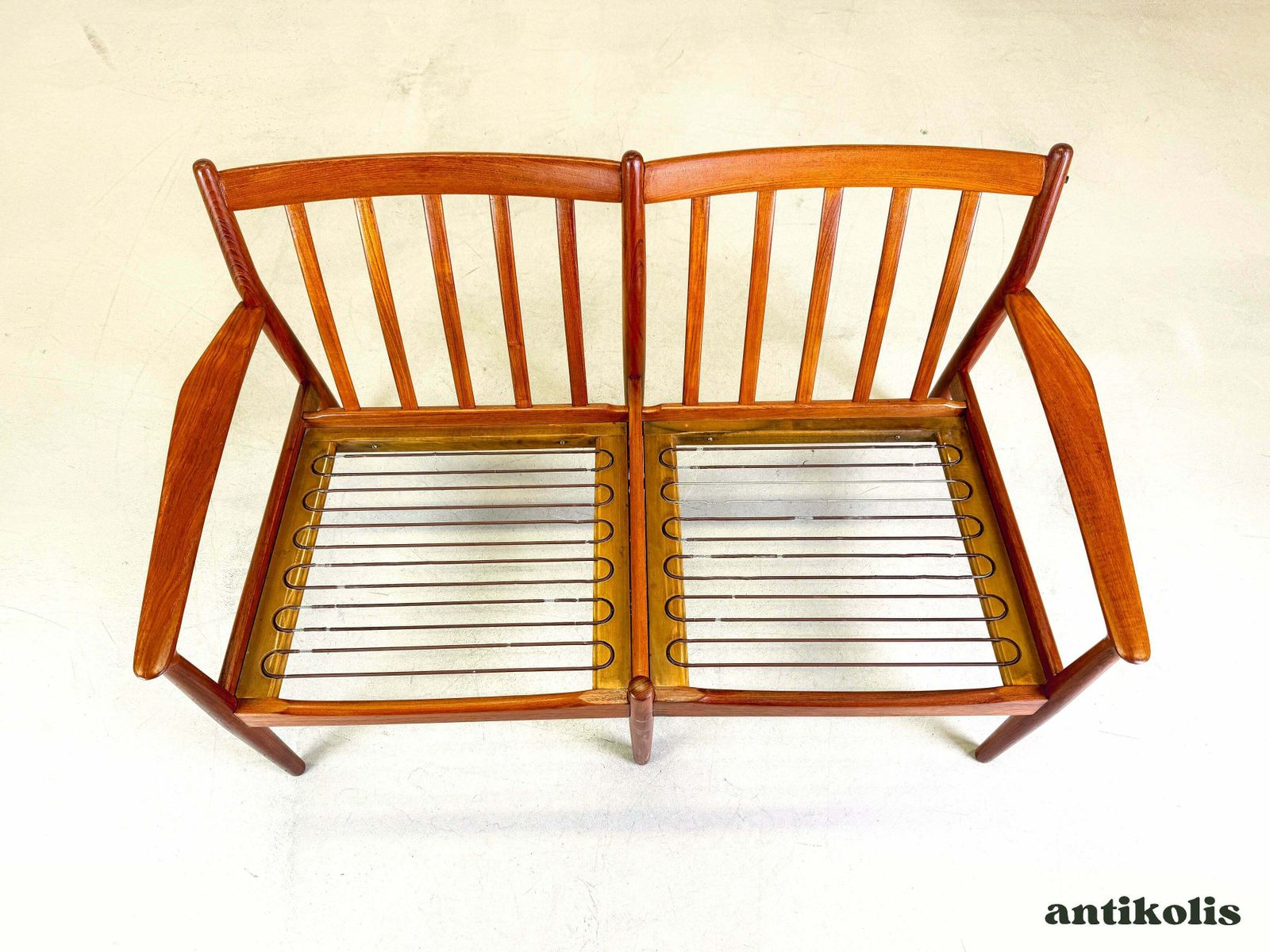 Mid Century Svend åge Teak Sofa 2 Seater Couch Glostrup photo vinterior