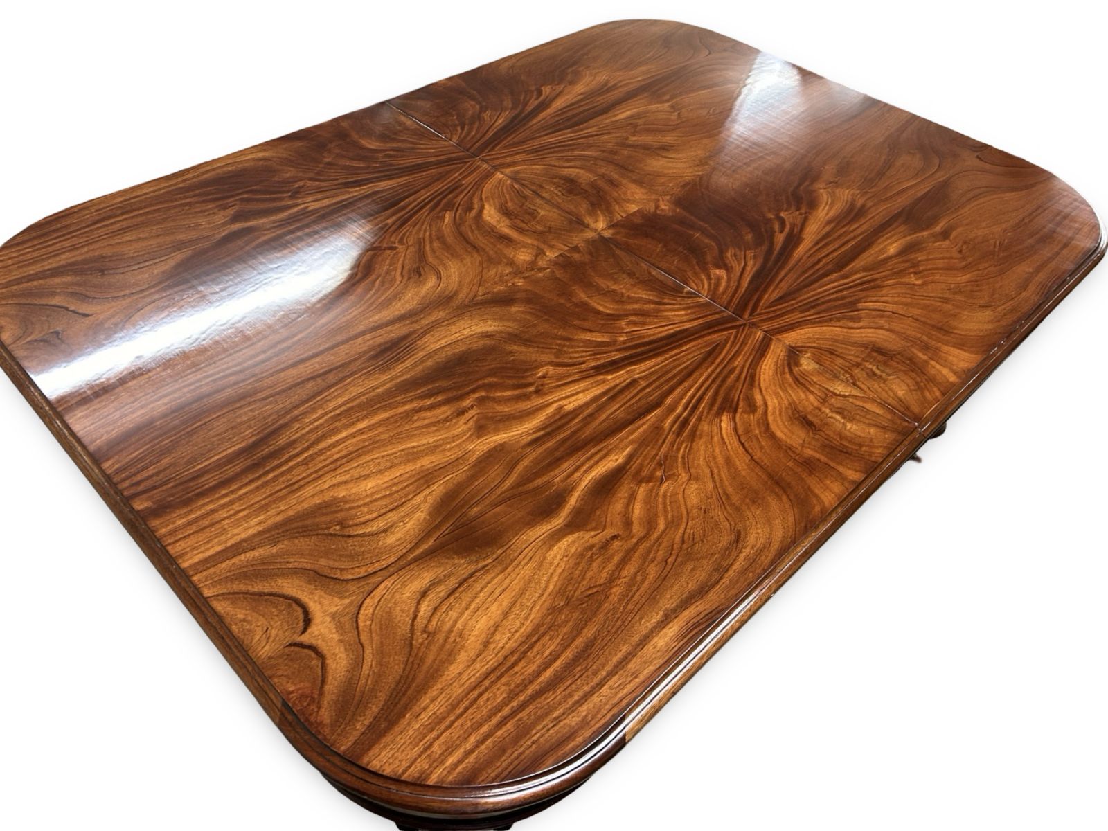 11.81ft Elite Rare Victorian 1837 1901 Flame Mahogany Dining Table To Be Pro French Polished. photo furniture