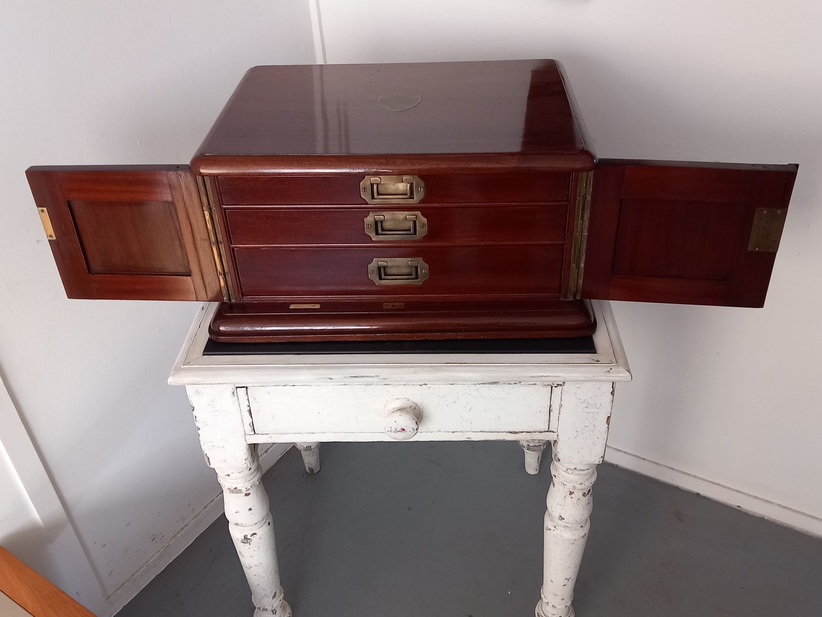 Table Top Collectors Chest, 1910s photo 1285.0
