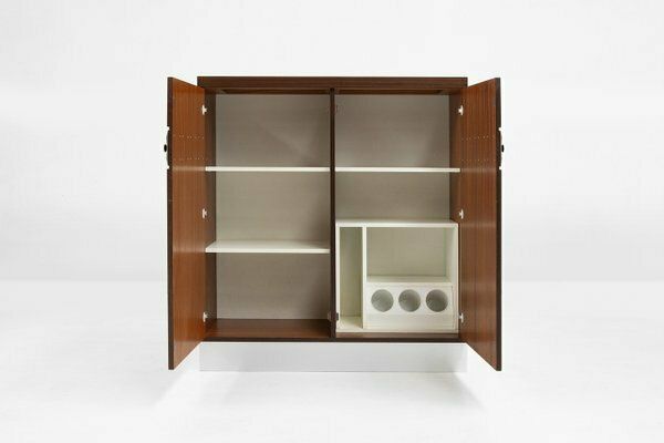 Brutalist Geometrical Seventies Bar Cabinet, Belgium, 1970s photo buy