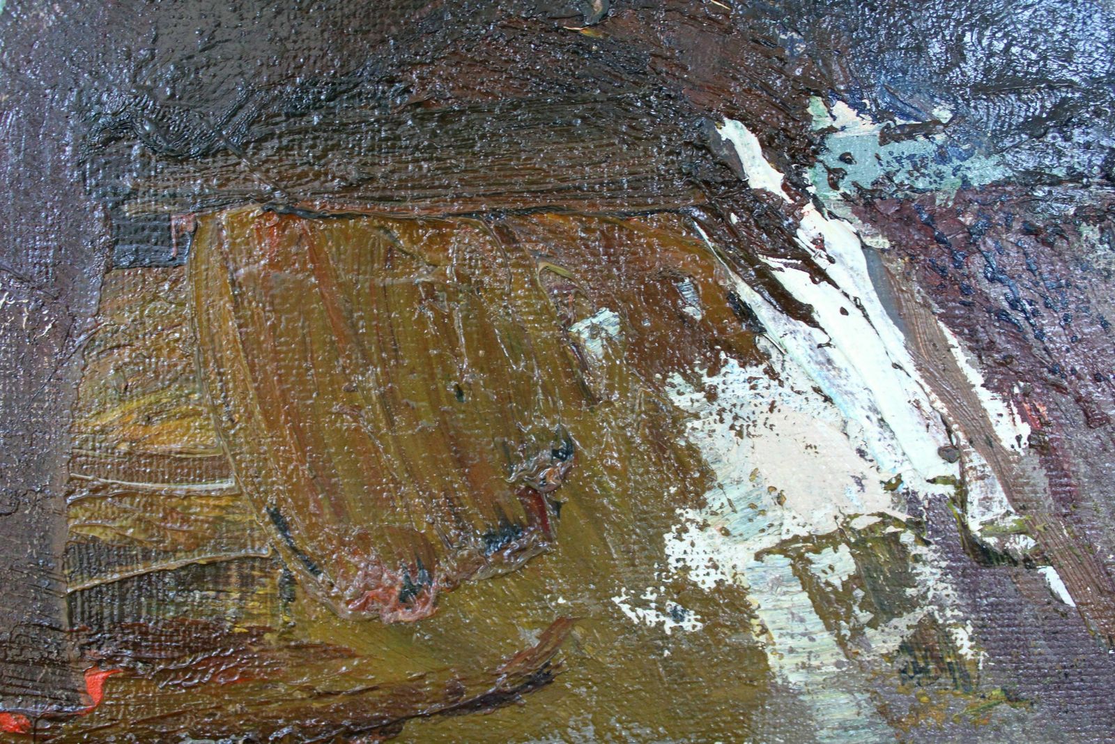 Aleksandr Rodin (1922   2001, Latvian, Russian). Village. Oil On Panel, 74 X 85cm photo 1475.0