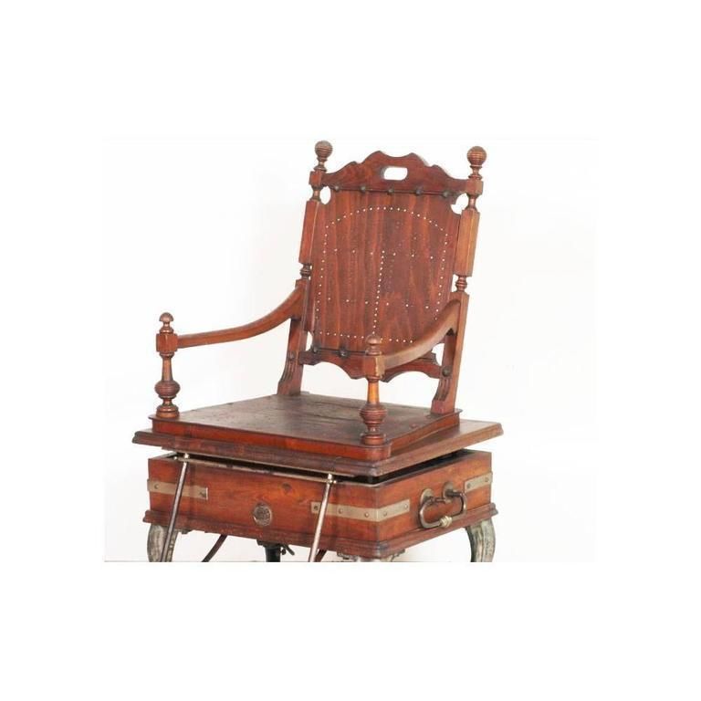 Rarity 19th Century Josef Florenz Wien Massage Armchair Born Operated Steam photo for sale